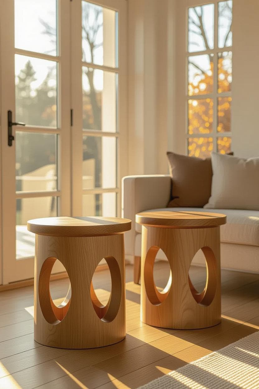 Wooden Stool 12