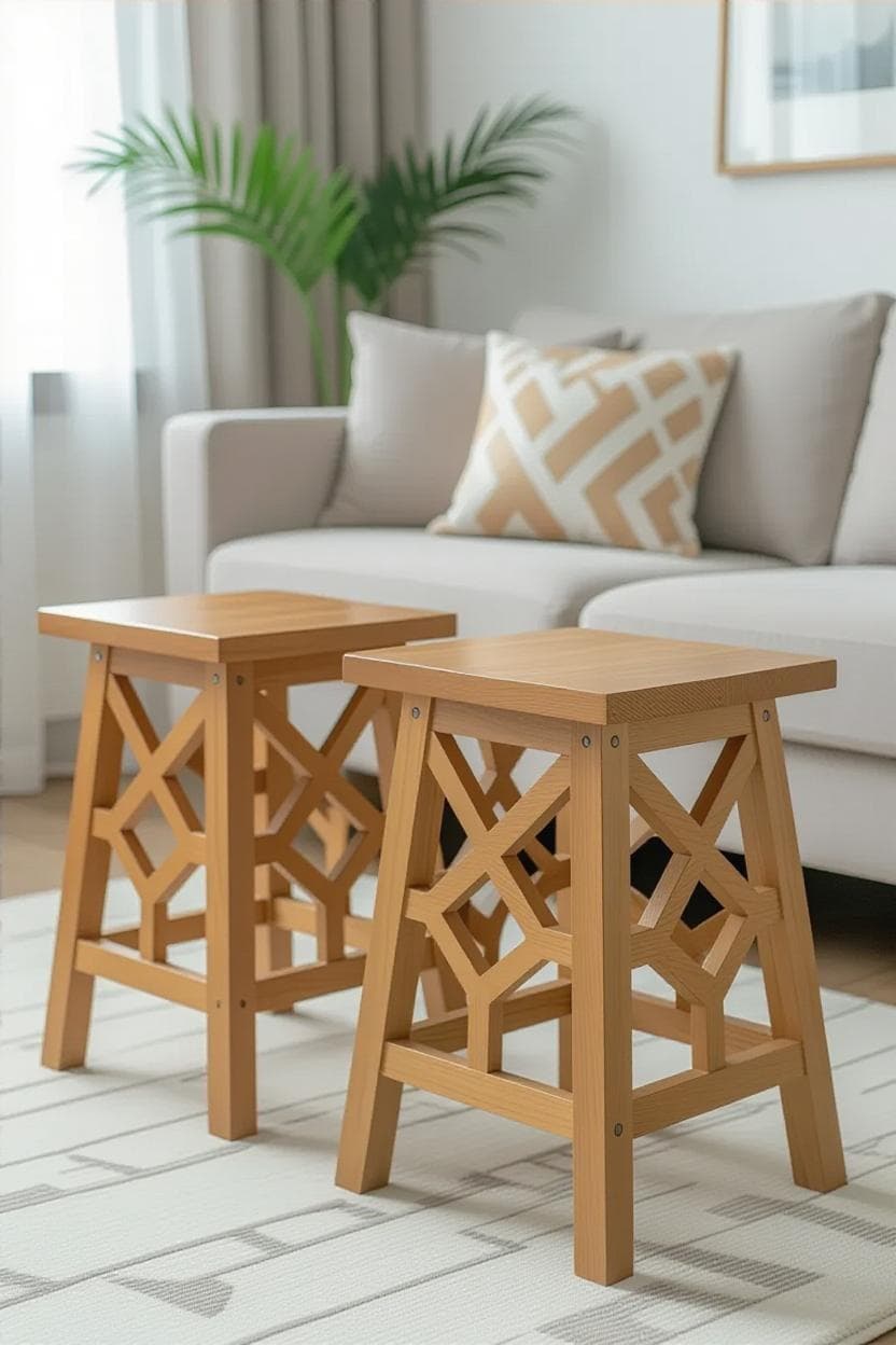 Wooden Stool 15