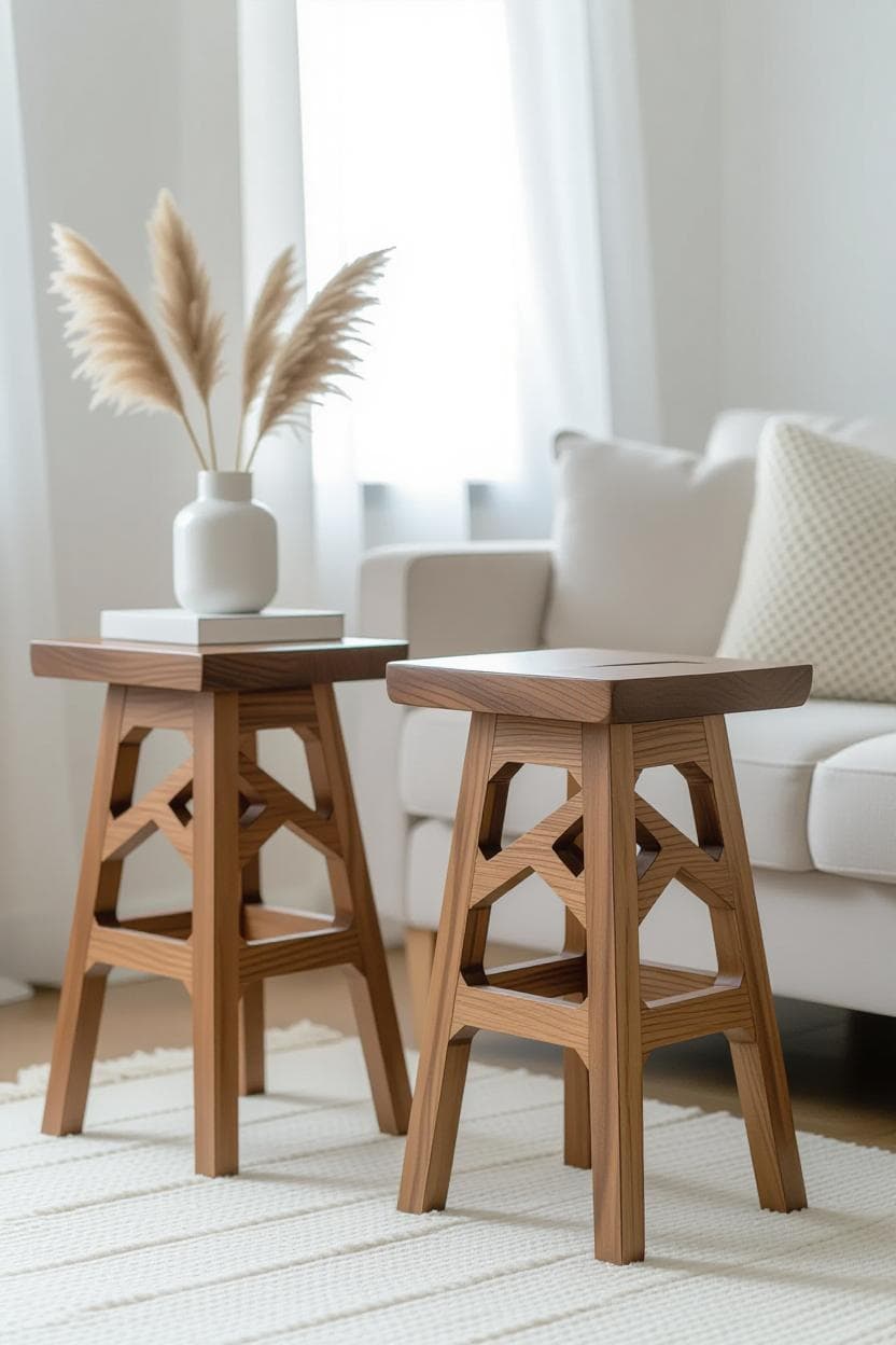 Wooden Stool 17