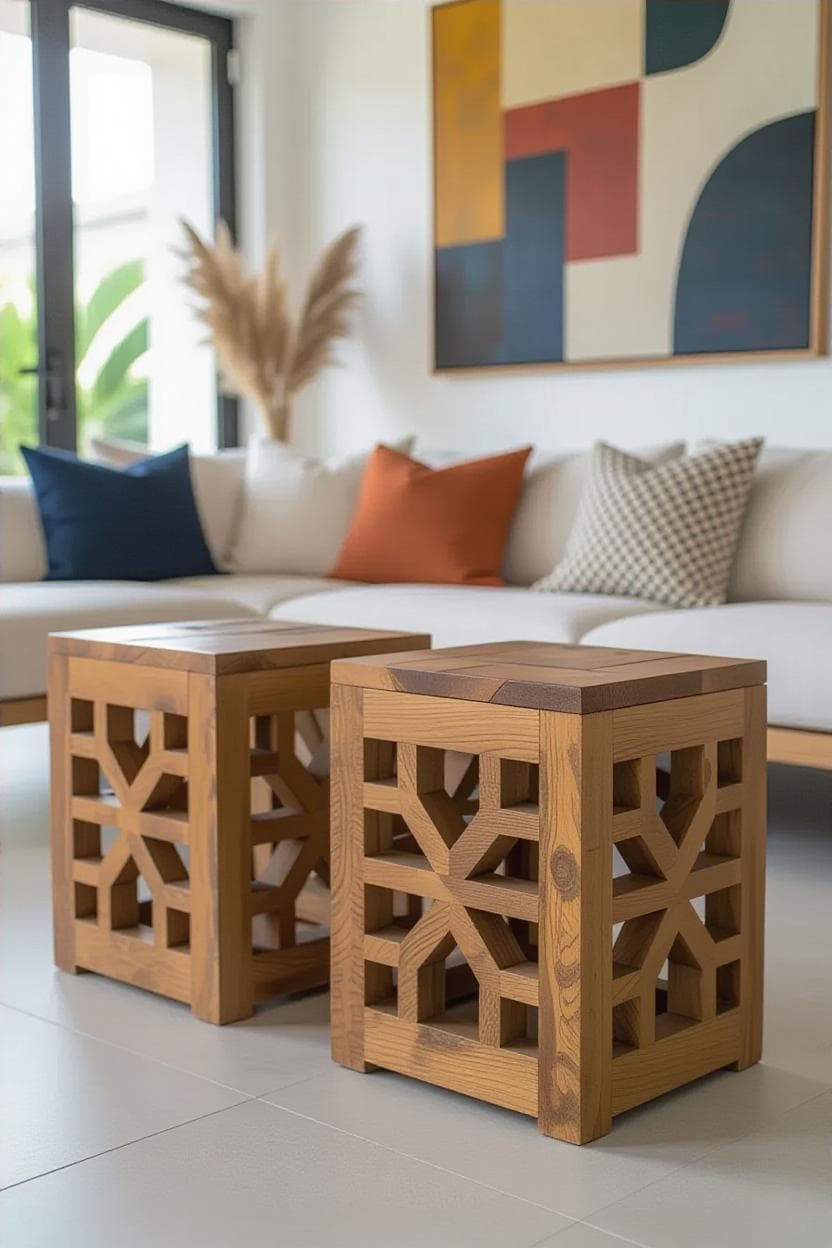 Wooden Stool 9